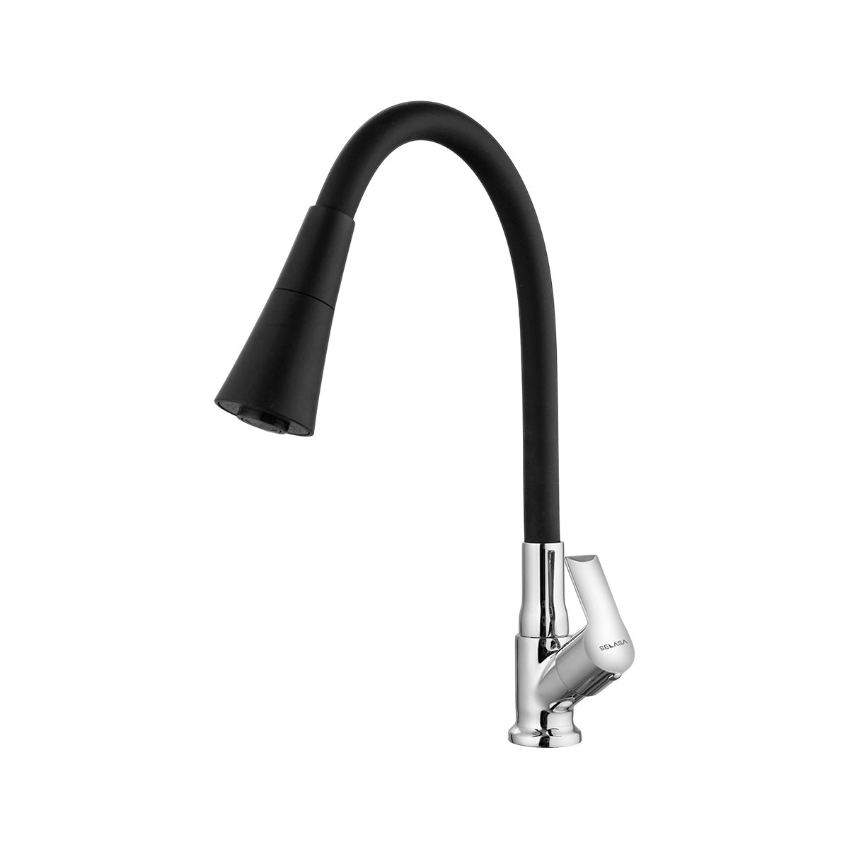 Swan Neck with Black Spout