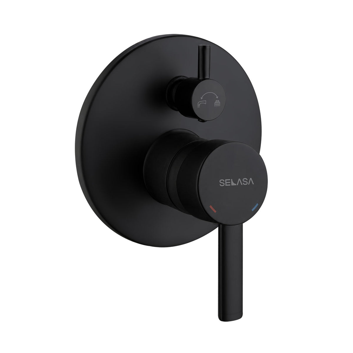Highflow Divertor 46mm Complete Black Matte