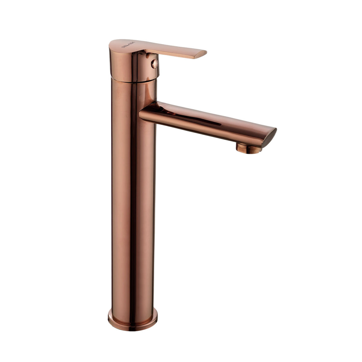 Single Lever Tall Basin Mixer Rose Gold