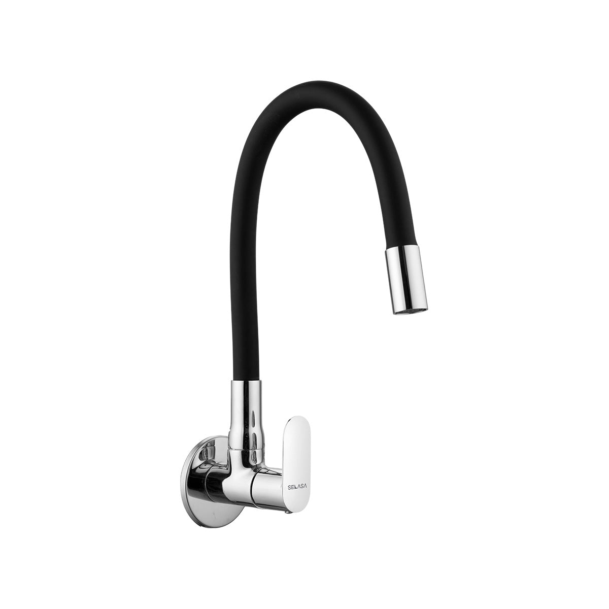 Sink Cock With Black Spout